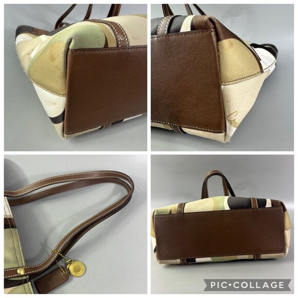 Authentic Coach No. 11116 Op Art Sateen Tote - Picture 13 of 13